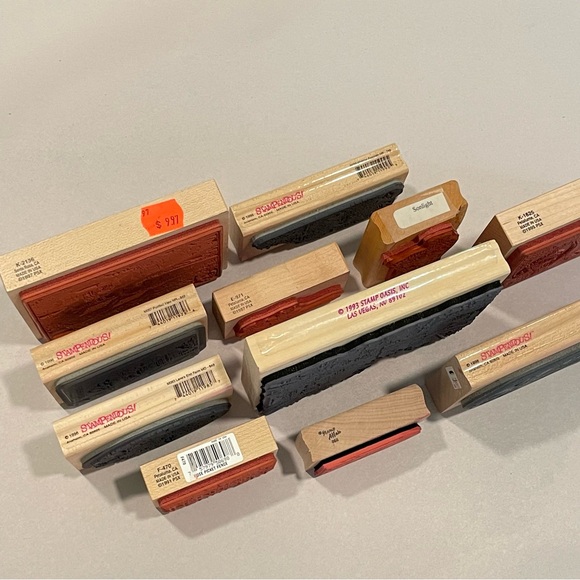 stampendous rubber stamp Lot PSX & Others Cottage Wishing Well Floral Village - Picture 9 of 11